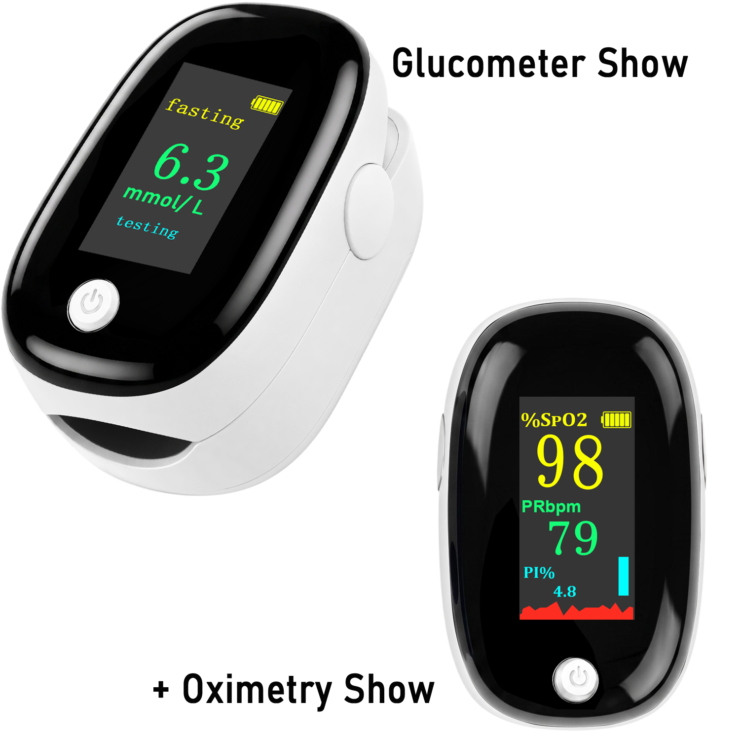 Glucometer Blood Sugar - Portable 2IN1 Non‑Invasive Blood Glucose Meter