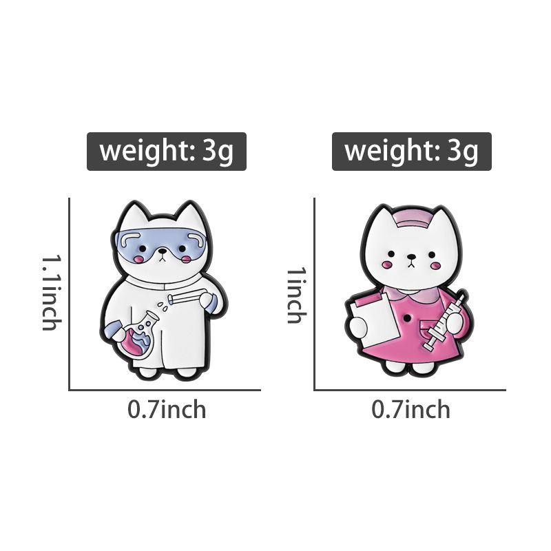 Nurse Lab Cats Enamel Pins Cus - Medical Lab Gifts review and price